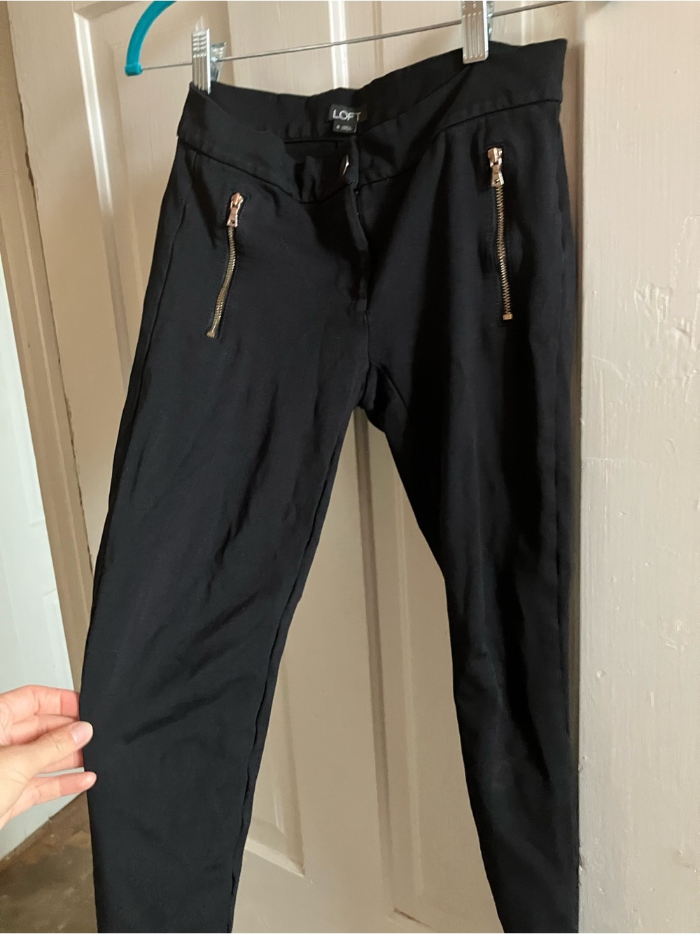 LOFT Black Slim Stretch Pants